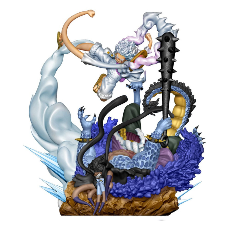 One Piece Petitrama PVC Mini Statue Logbox Re Birth Gear Fifth Special Set 9 cm 2