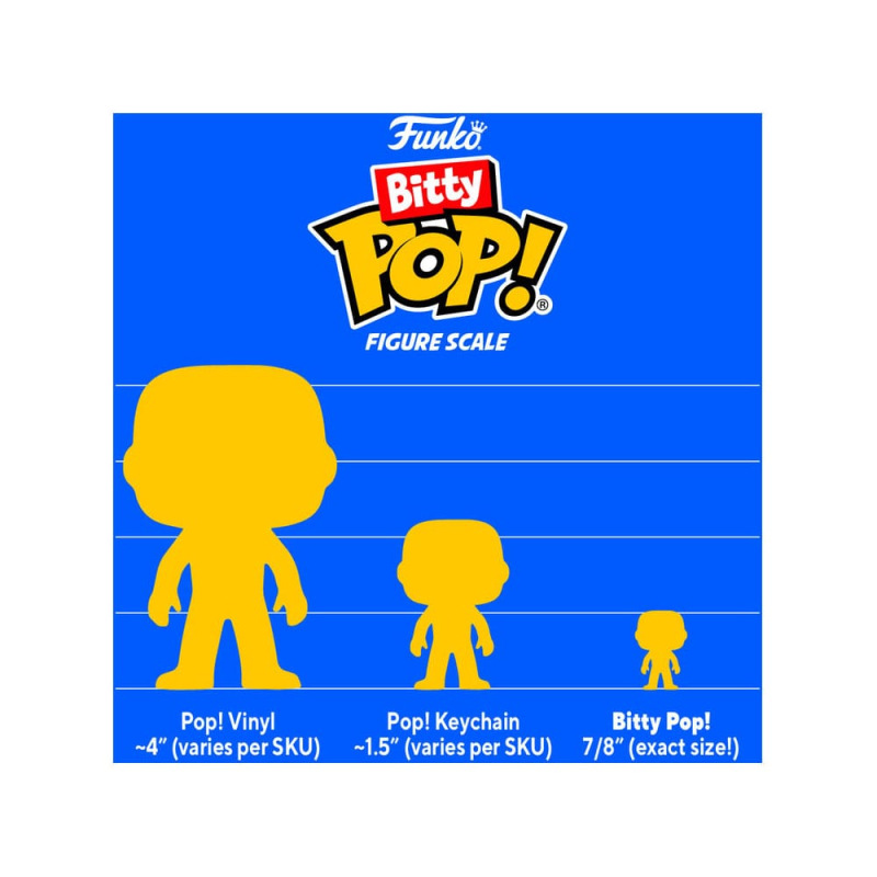 Stranger Things Bitty POP! Vinyl Figure 4-Pack Hopper 2,5 cm 3
