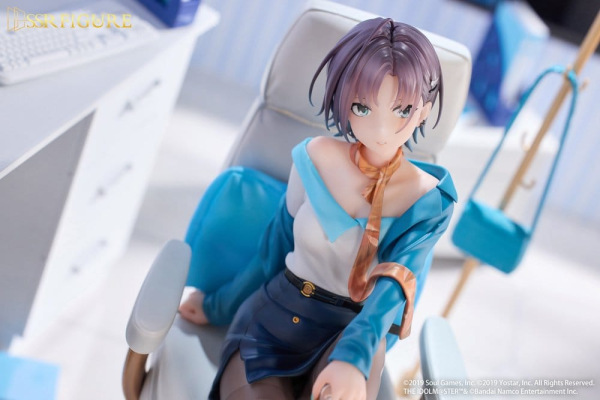 Idolmaster Shiny Colors x Mahjong Soul SSR PVC Statue 1/7 Asakura Tooru Leisurely Grace Ver. 21 cm 5