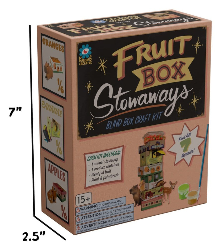 Fruit Box Stowaways DIY Craft Kit Blind Box Display (6) 1