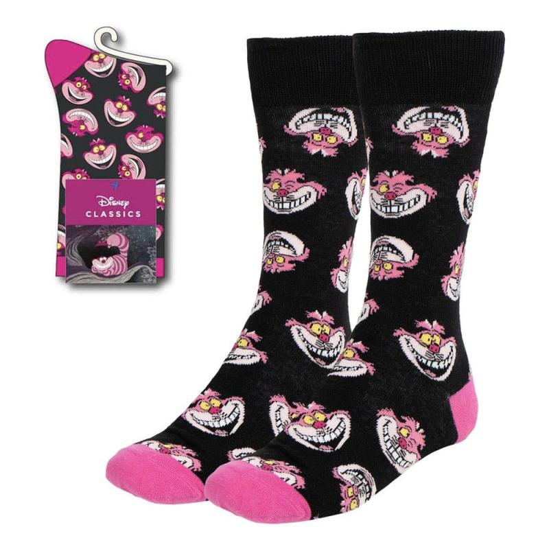 Disney Socks Alice in Wonderland Cheshire Cat Faces 36-43