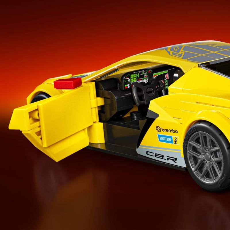 Hot Wheels Speed Mattel Brick Shop Building Set 1/32 '20 Corvette C8.R 5