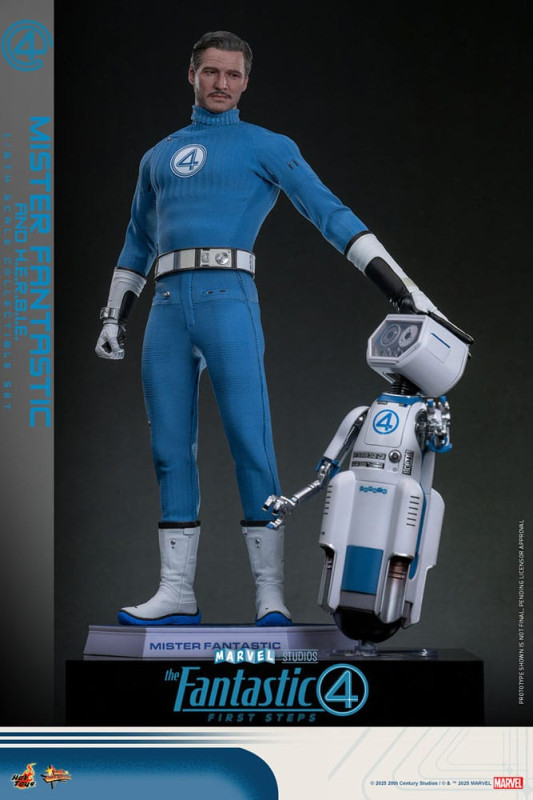 The Fantastic Four: First Steps Movie Masterpiece Action Figure 2-Pack 1/6 Mister Fantastic & H.E.R. 3