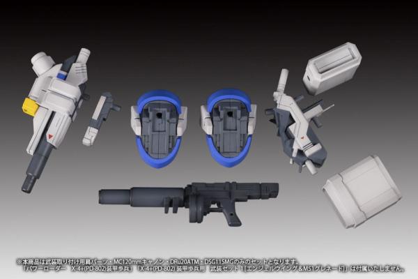 POWERDoLLS2 Accesoory Set 1/35 X-4+(PD-802) Weapon Set2 Shoulder Parts for Mounting Weapons & MC Can