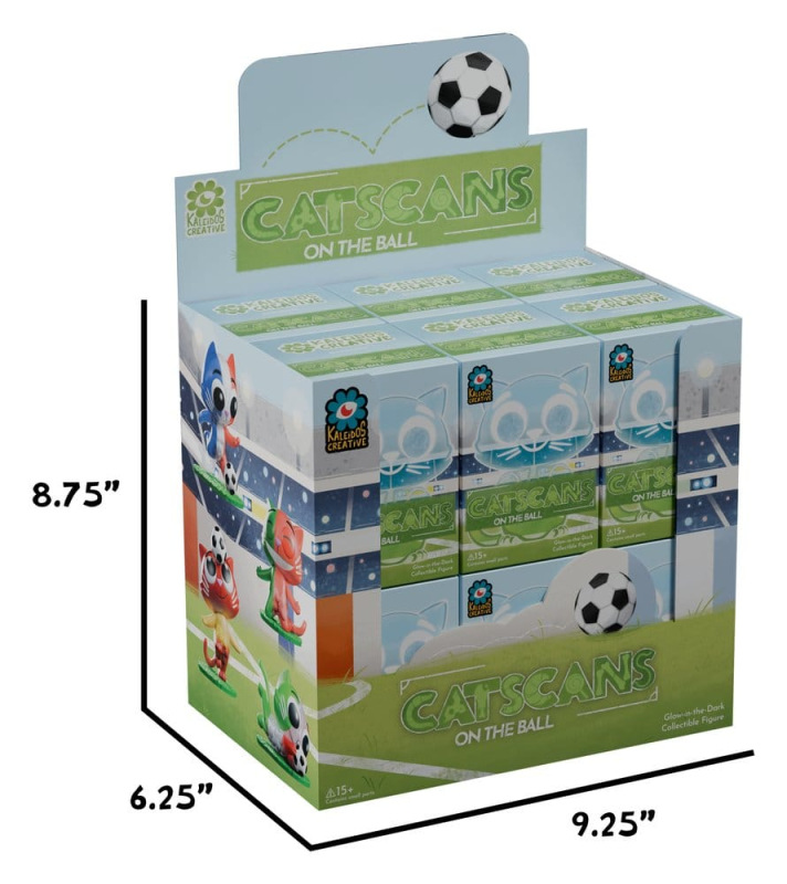 Cat Scans Mini Figures S3 - On the Ball 6 cm Blind Box Display (12) 4