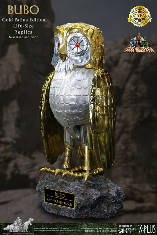 Clash of the Titans Statue Ray Harryhausens Bubo Gold Patina Edition Deluxe Ver. 34 cm 2
