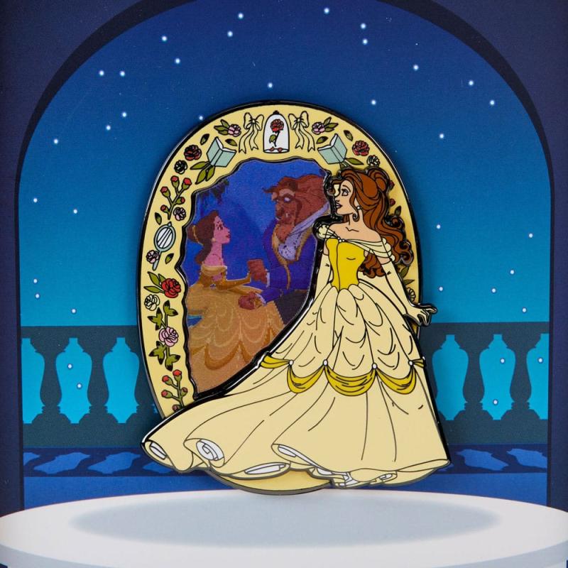 Disney Lenticular Enamel Pin Belle (Beauty and the Beast) 8 cm