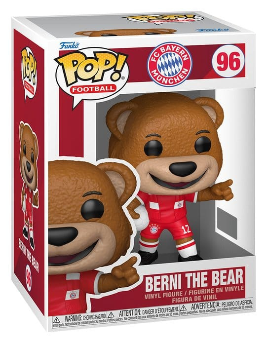 FC Bayern Munich POP! Football Vinyl Figure Berni der Bär 9 cm 1