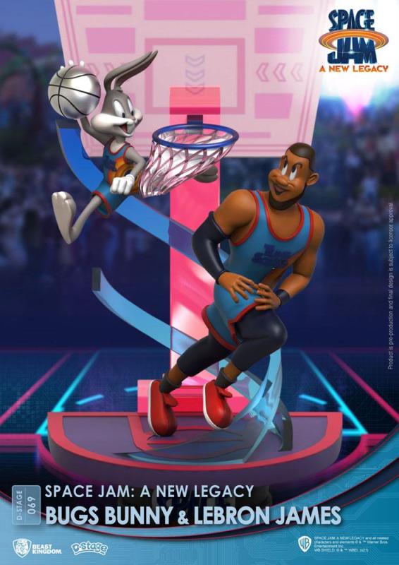 Space Jam: A New Legacy D-Stage PVC Diorama Bugs Bunny & Lebron James New Version 15 cm