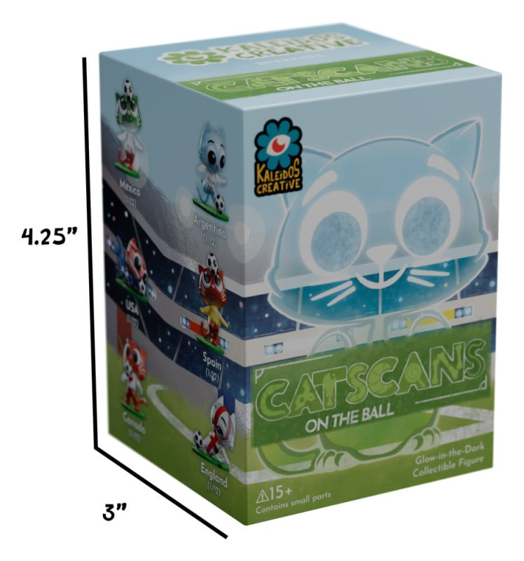 Cat Scans Mini Figures S3 - On the Ball 6 cm Blind Box Display (12) 1