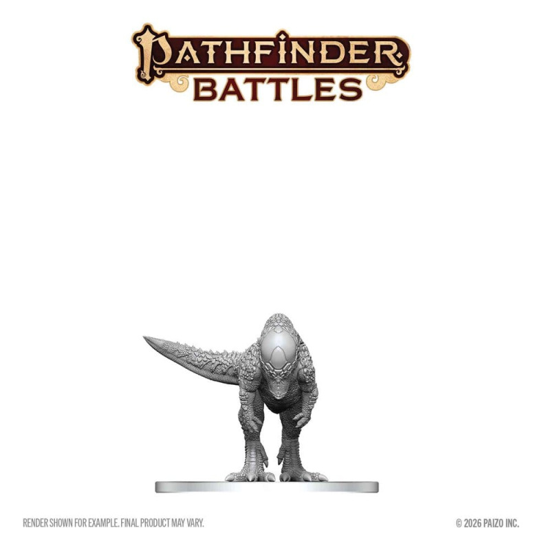 Pathfinder Battles Deep Cuts Unpainted Miniature Pachycephalosaurus 13 cm 2