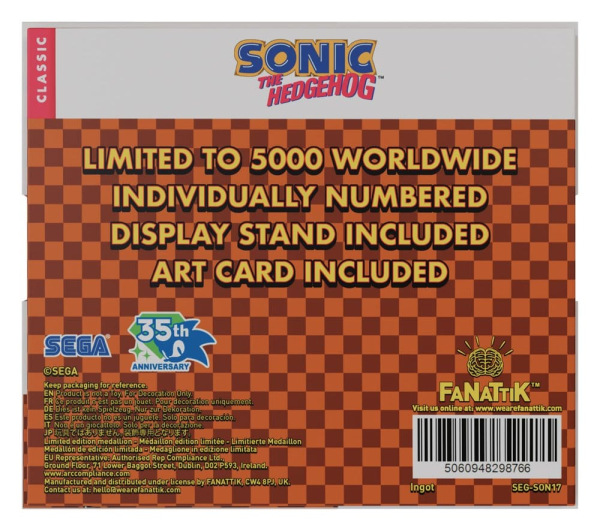 Sonic The Hedgehog Collectable Coin Original Logo 3