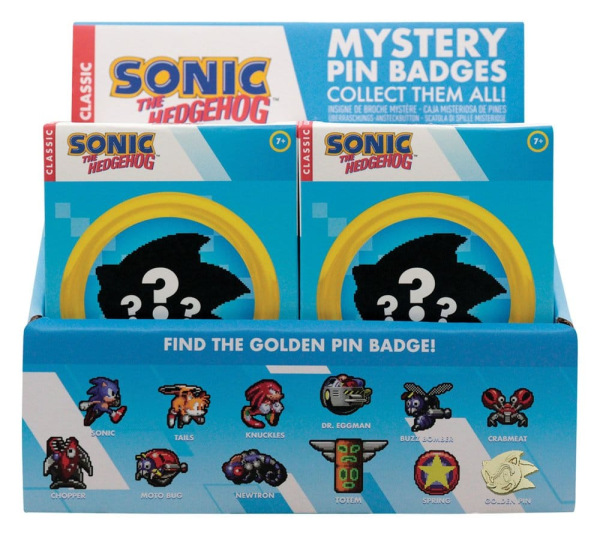 Sonic The Hedgehog Mystery Pin Badges Blind Box Display (12) 4