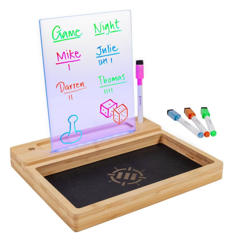 Enhance Tabletop LED Writing Board & Dice Tray Clear
