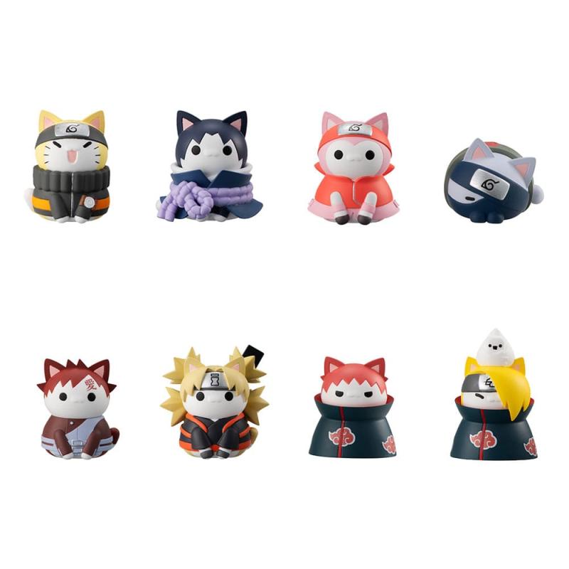 Naruto Shippuden Mega Cat Project Trading Figure 3 cm Nyaruto! Ver. Battle with Akatsuki Assortment