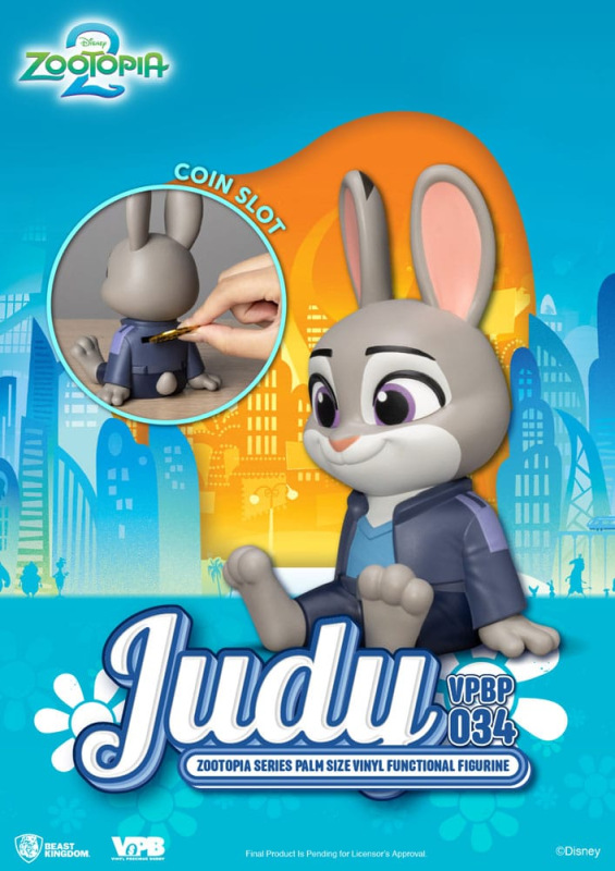Zootopia Piggy Vinyl Bank Judy 15 cm 4