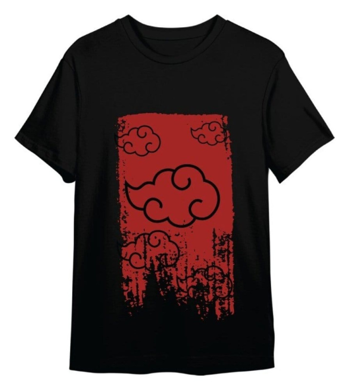 Naruto Shippuden T-Shirt Akatsuki Black Size M 1