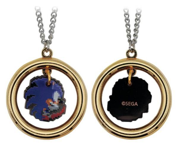 Sonic - The Hedgehog Necklace with Pendant Ring 1