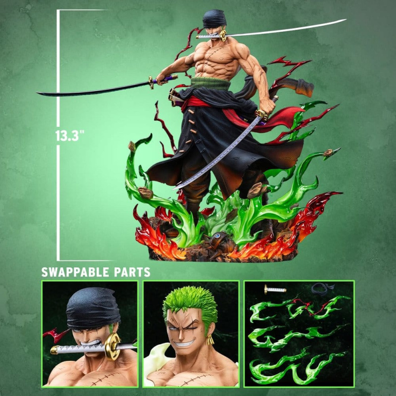 One Piece Legendary Straw Hat Crew Series Statue Roronoa Zoro (Premium Version) 34 cm 7