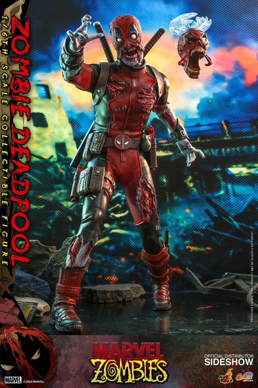 Marvel Zombies Comic Masterpiece Action Figure 1/6 Zombie Deadpool 31 cm 3
