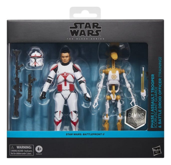 Star Wars: Battlefront II Black Series Action Figure 2-Pack Phase I Assault Trooper & Battle Droid O 2