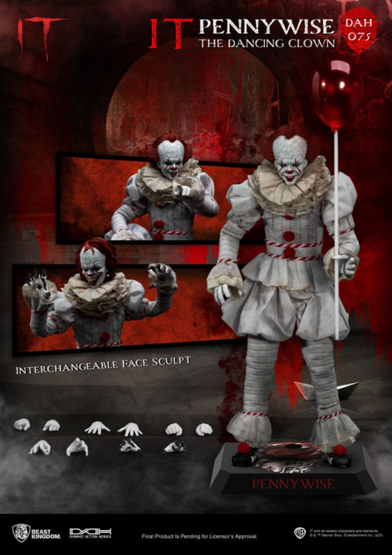 Stephen Kings It Dynamic 8ction Heroes Action Figure 1/9 Pennywise 21 cm 9