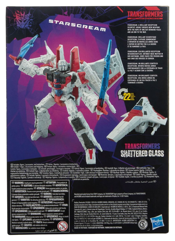 Transformers: Shattered Glass Voyager Class Action Figure Starscream 18 cm 8