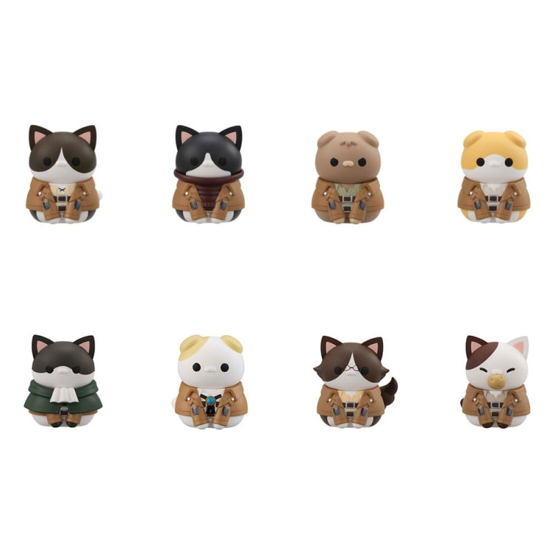 Attack on Titan Mega Cat Project Attack on Tinyan Trading Figures Gathering Scout Regiment danyan! 3