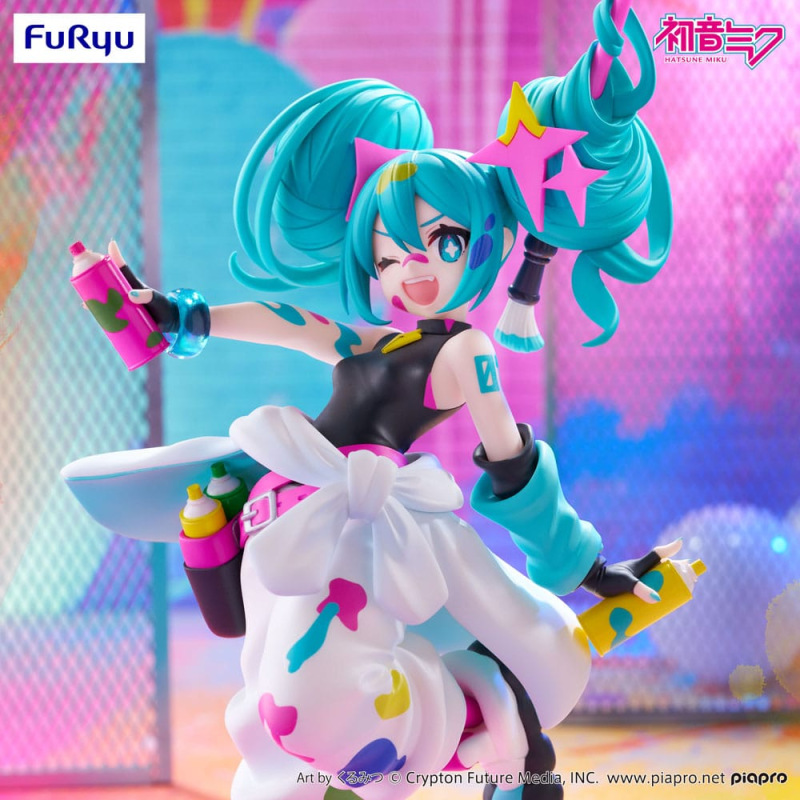 Hatsune Miku Trio-Try-iT PVC Statue Miku Paint Girl 19 cm 7