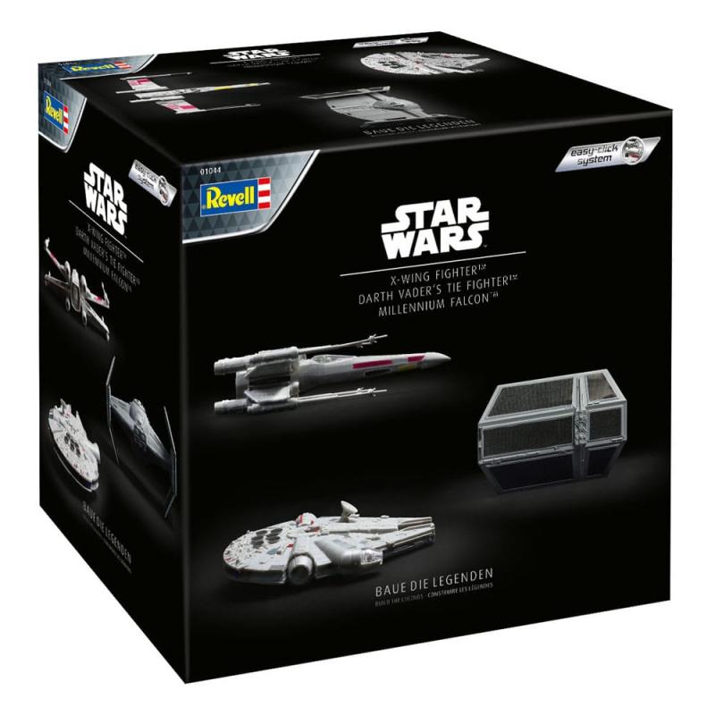 Star Wars Advent Calendar Millennium Falcon, X-Wing Fighter, Darth Vader's Tie Fighter Model Kits