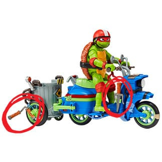 Teenage Mutant Ninja Turtles: Mutant Mayhem Action Figure Raphael & Scooter with Sidecar 11 cm 6
