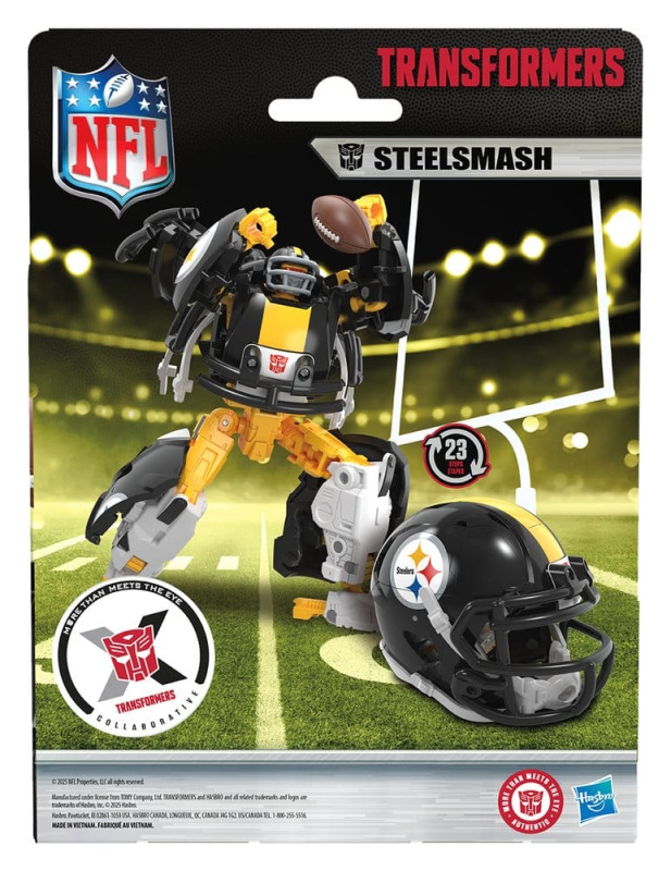 Transformers x NFL Action Figure Pittsburgh Steelers: Steelsmash 14 cm 14