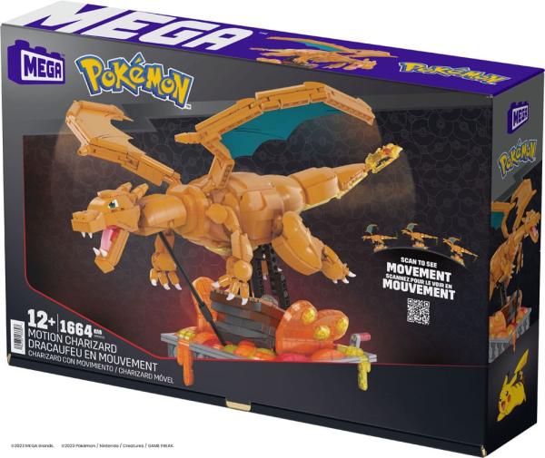 Pokémon Mega Construx Construction Set Motion Charizard 30 cm