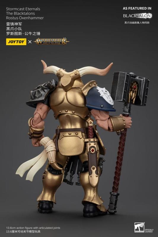 Warhammer Age of Sigmar Actionfigur Stormcast Eternals The Blacktalons Rostus Oxen hammer 20 cm 2