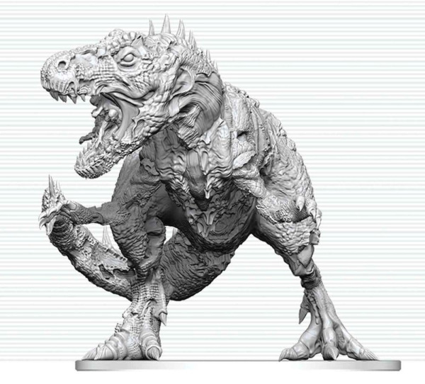 Dungeons & Dragons Nolzur's Marvelous Miniatures Unpainted Miniature Tyrannosaurus Zombie 20 cm