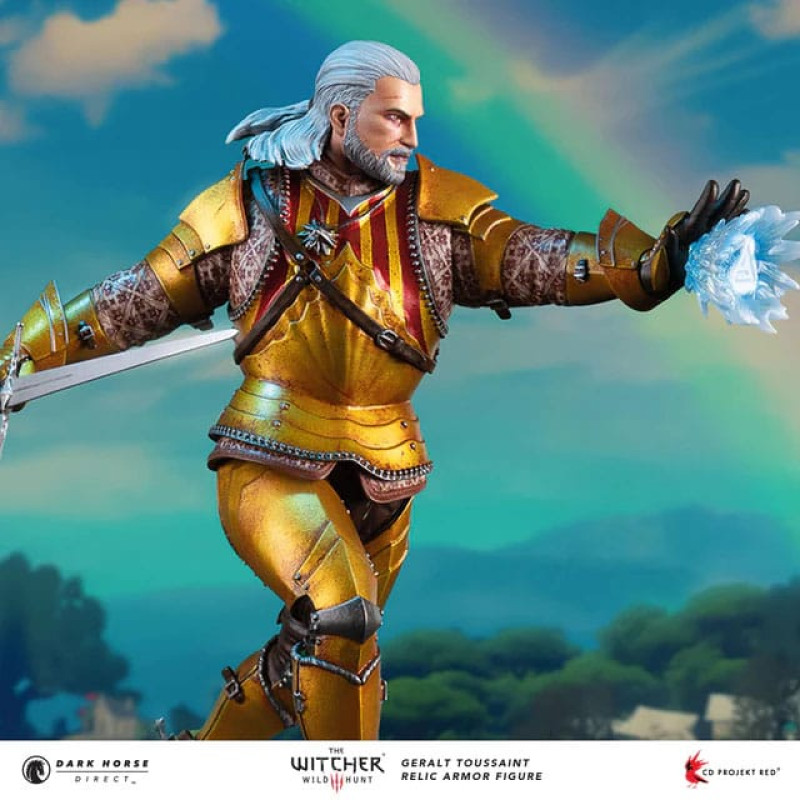 The Witcher 3 PVC Statue Geralt Toussaint Relic Armor 20 cm 1
