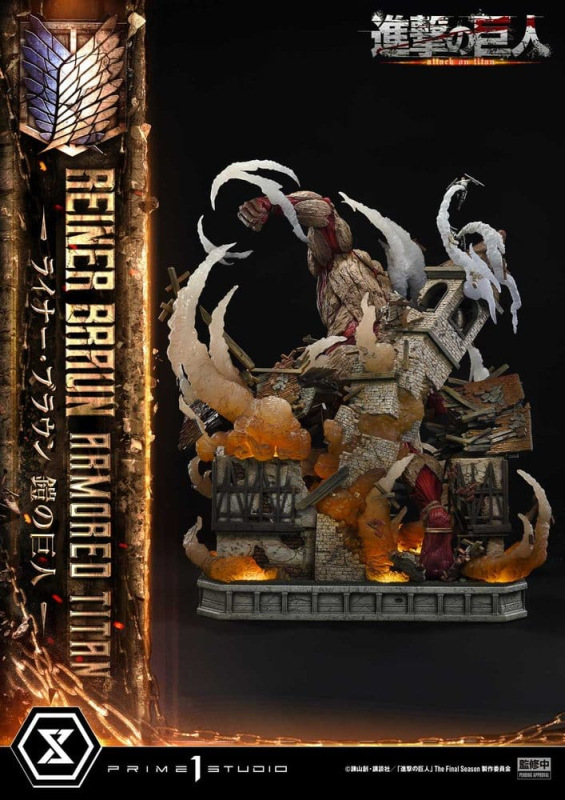 Attack on Titan (TV animation) Ultimate Diorama Masterline Statue Reiner Braun Armored Titan 75 cm 7