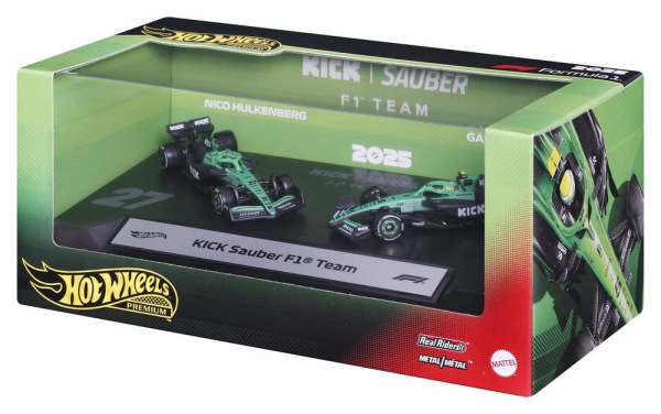 Formula 1 Hot Wheels Premium Die-Cast Vehicles 2-Pack 1/64 KICK Sauber Team 10