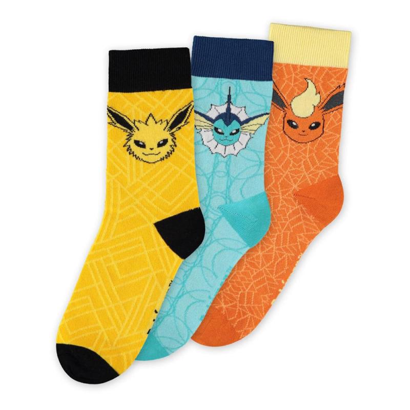 Pokémon Socks 3-Pack Eevee Evolution 43-46