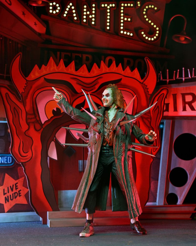 Beetlejuice (1988) Diorama Trenchcoat with Spikes Inferno Room Deluxe Set 7