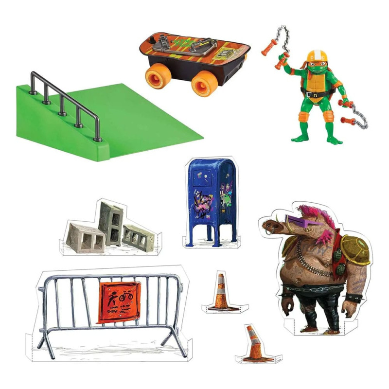 Teenage Mutant Ninja Turtles: Mutant Mayhem Build N' Shred Skatepark Assortment (8) 11