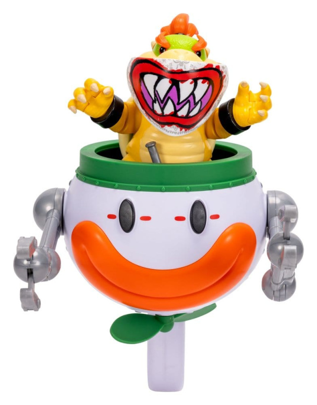 The Super Mario Galaxy Movie Action Figure Bowser Jr. with Clown Car 13 cm 3