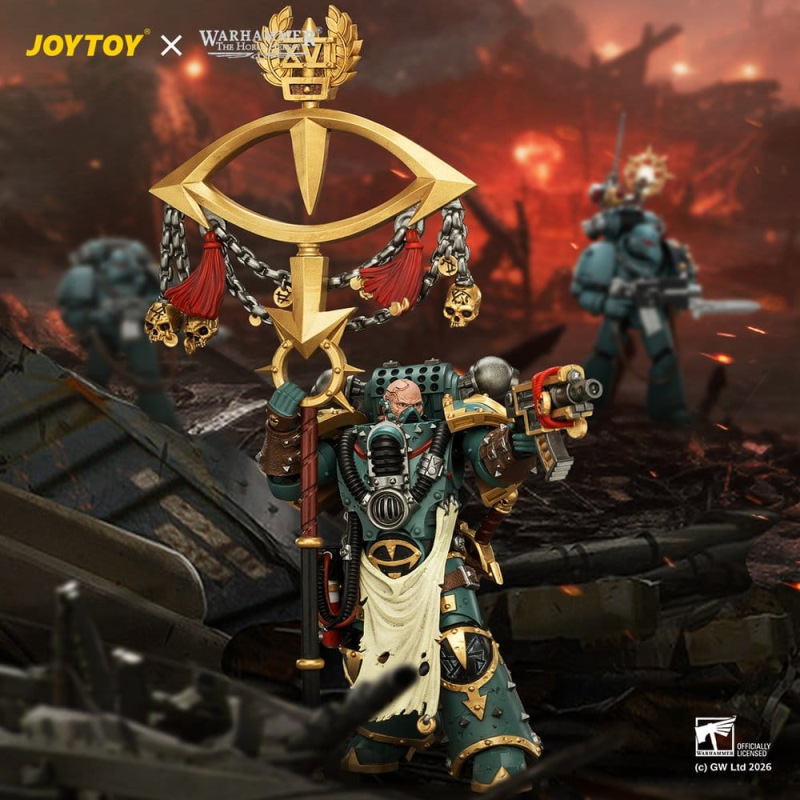Warhammer Action Figure Sons of Horus Maloghurst the Twisted, the Warmaster's Equerry 13 cm 11