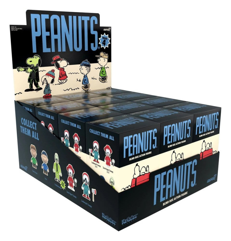 Peanuts Action Figure Blind Box Wave 4 Display (12)