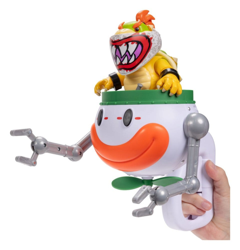 The Super Mario Galaxy Movie Action Figure Bowser Jr. with Clown Car 13 cm 9