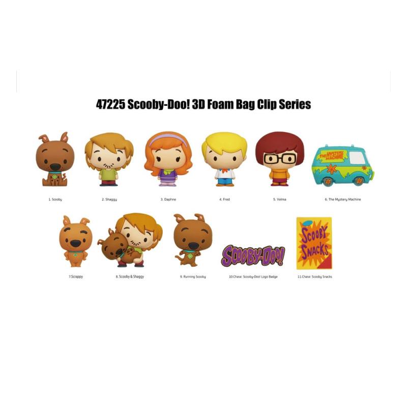 Scooby Doo 3D PVC Bag Clips Series 1 Display (24)