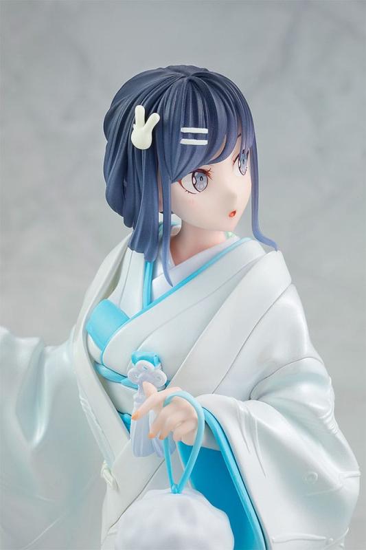 Rascal Does Not Dream of a Bunny Girl Senpai Statue 1/7 Mai Sakurajima White Kimono Ver. 23 cm 9