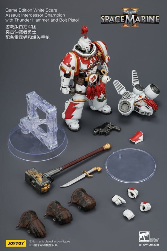 Warhammer Action Figure Game Edition White Scars Assault Intercessor Champion 13 cm 9
