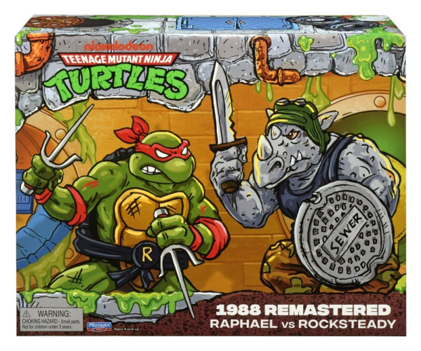 Teenage Mutant Ninja Turtles: Remastered Action Figures Raphael vs. Rocksteady 8
