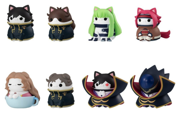 Code Geass: Lelouch of the Rebellion Mega Cat Project Mini Figures Code Genyass 3 cm Blind Box Assor 13